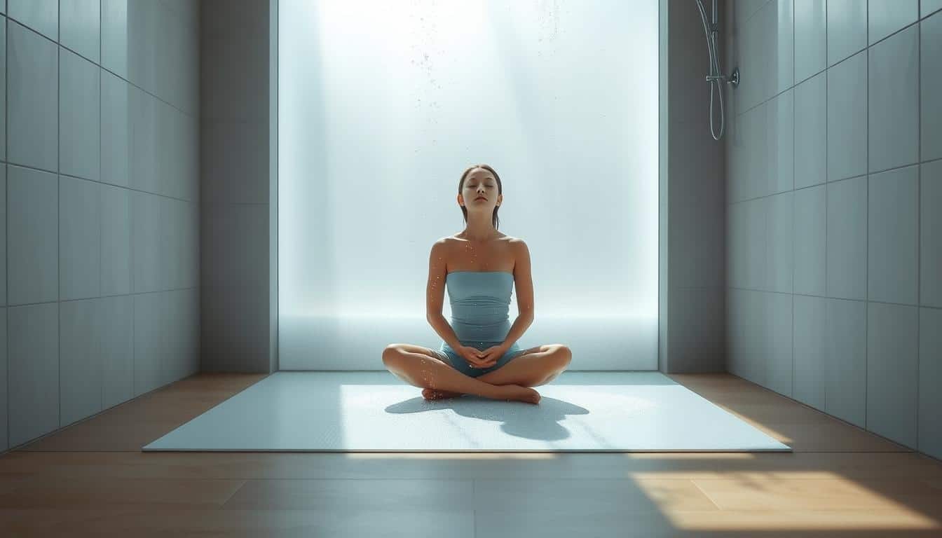 Shower meditation for mindfulness
