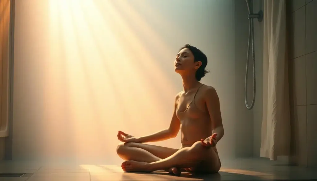 méditation de pleine conscience pendant la douche