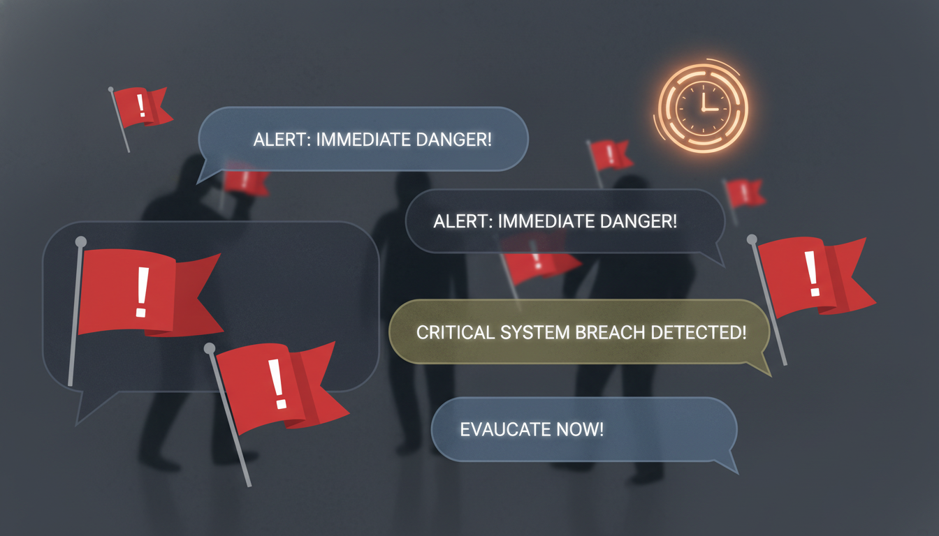 suspicious urgency chat